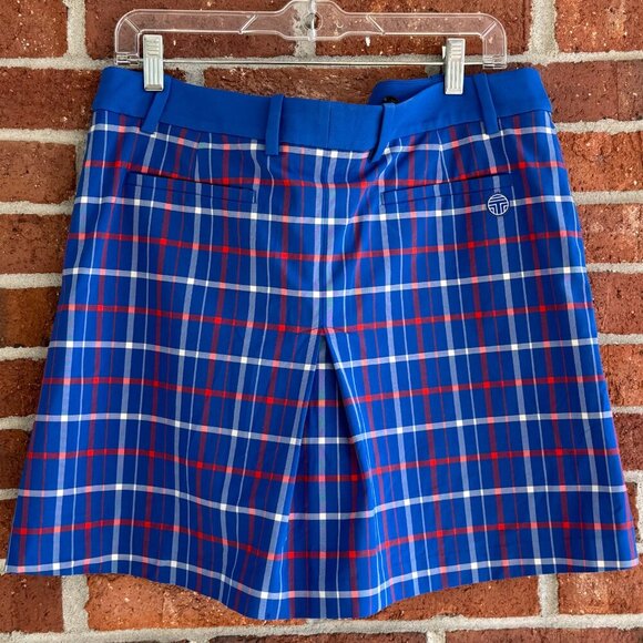 Tory Sport Plaid Golf Skort | Blue Red White Preppy | Women’s L - Picture 7 of 10